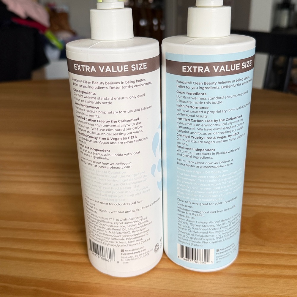 NEW! Pure Zero Clean Beauty Shampoo and Conditioner Large 20 oz - Picture 3 of 3